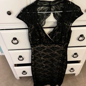 Size 12 black and nude dress!